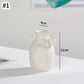 Minimalistische Keramik Blumenvase
