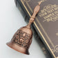 Groß Retro Handkurbel Glocke Kupferlegierung Servieren Schule Klasse Metall Anhänger Handwerk Hochzeit Dekoration Alarm Kirche Bar Hotel