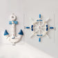 Frendorf | 2PCS Nautische Schiffsrad und Anker Wanddeko