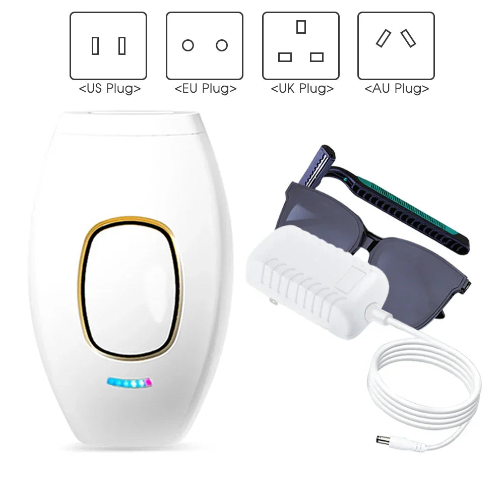 Frendorf | Bikini IPL 500.000 Flash Epilierer Impulse Permanent Laser Epilierer Schmerzlos Für Frauen Haar Entfernung Heimgebrauch Geräte