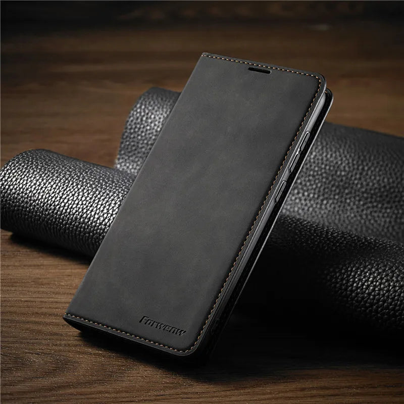 Frendorf |  iPhone Hülle: Magnetische Leder Tasche für stilvollen Schutz