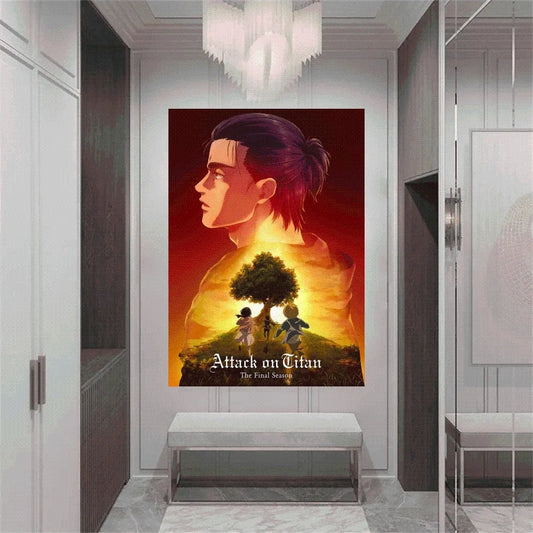 Anime Angriff auf Titan Poster Home Office Studium Wand Schlafzimmer Wohnzimmer Küchen Dekoration Malerei
