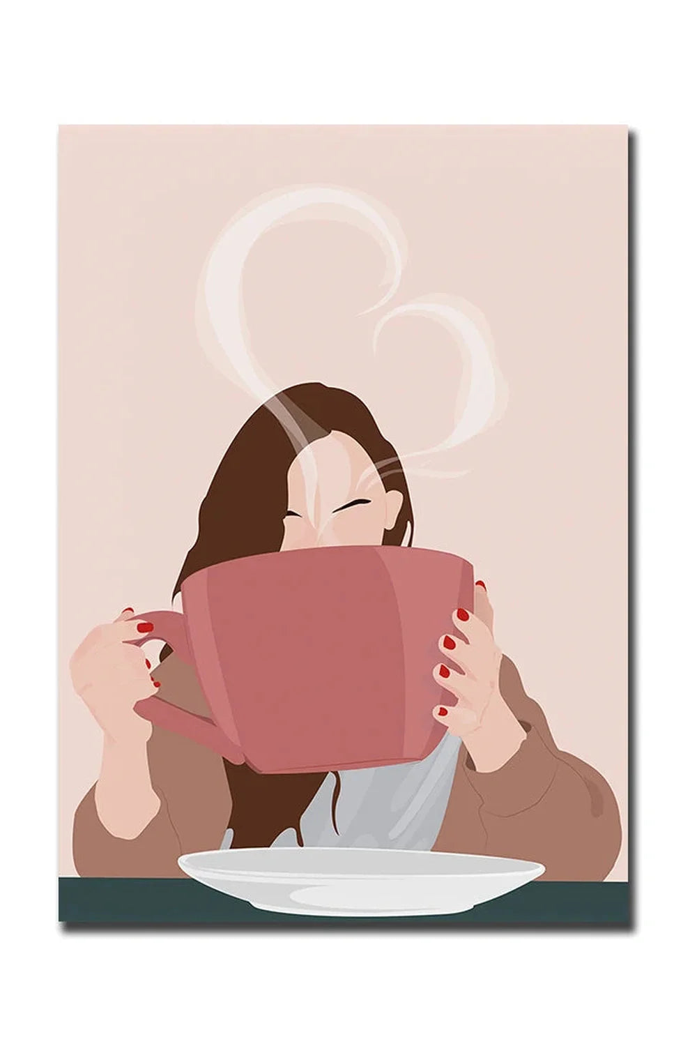 Guten Morgen Kaffee Leinwand Poster
