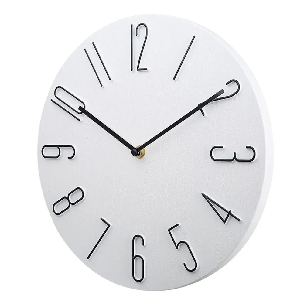 Schlichte, minimalistische Wanduhr