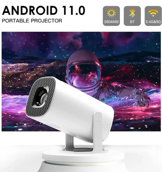 Frendorf | Smart Mini Android 4K Unterstützung Heimkino Projektor