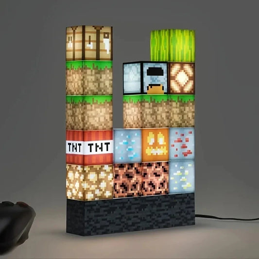 Pixel Grafik Brickstone Spielzimmer Lampe