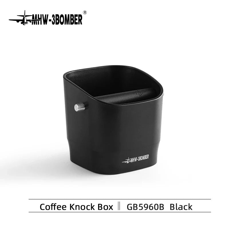 0,9–1,2 l Espresso-Schlagkasten, zerlegbare Schlagstange und rutschfeste Basis, quadratischer Kaffeesatz-Abfall, Barista-Desktop-Zubehör