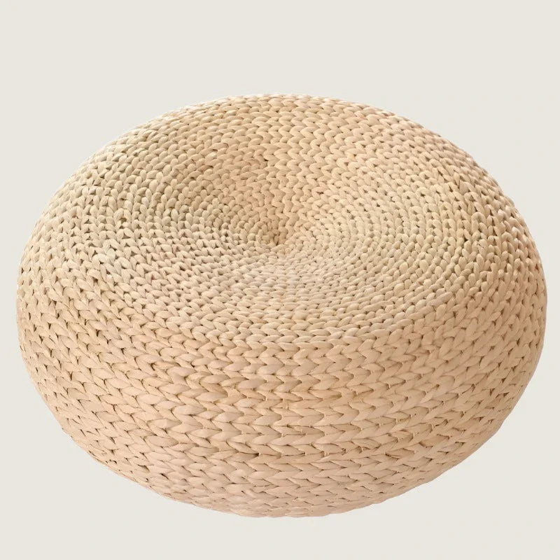 Japanisches Tatami Rattan Meditationskissen - Strohwoven Yoga Matte