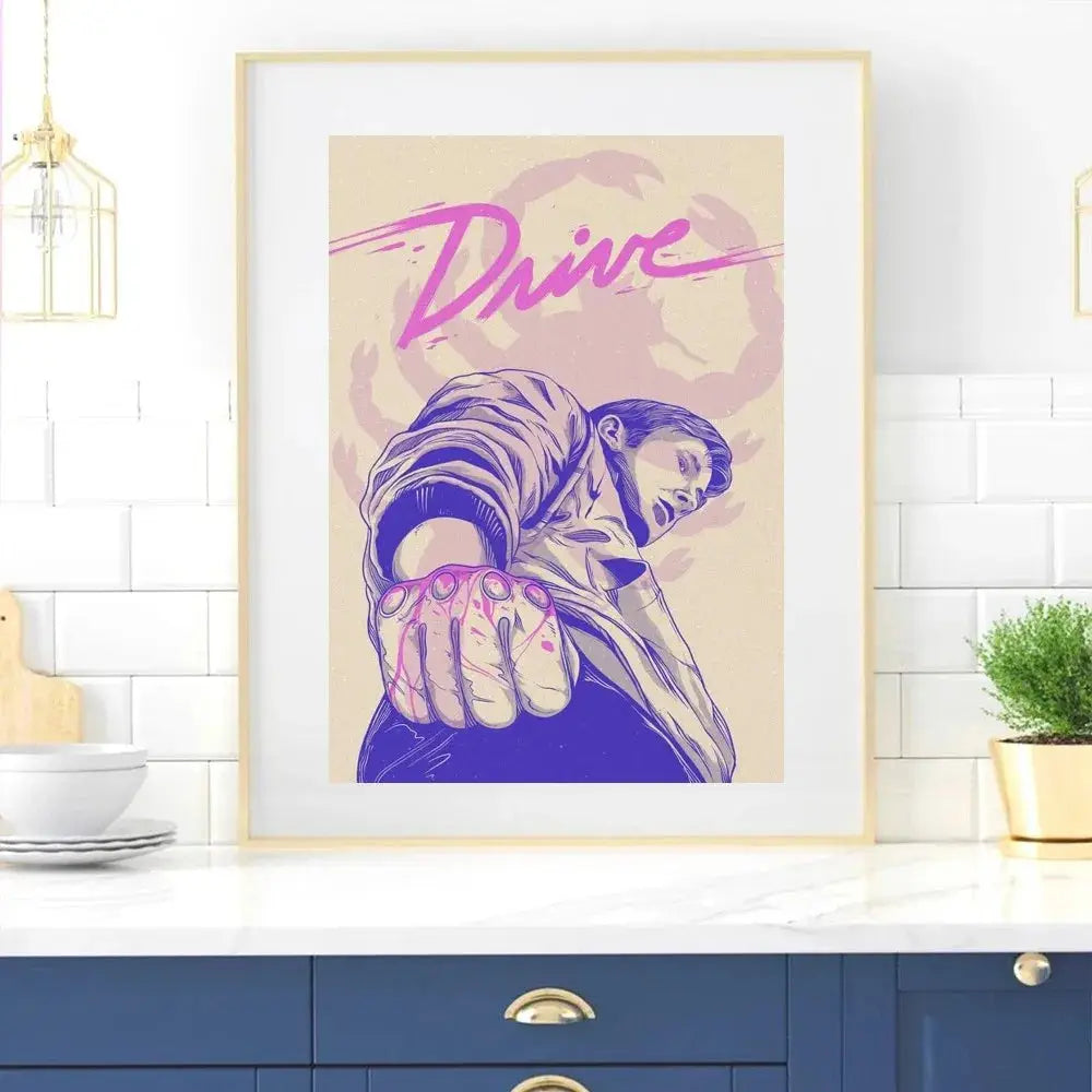 Fahren Film Plakat Zuhause Zimmer Dekor Wohnzimmer Schlafzimmer Ästhetik Kunst Wandmalerei Aufkleber