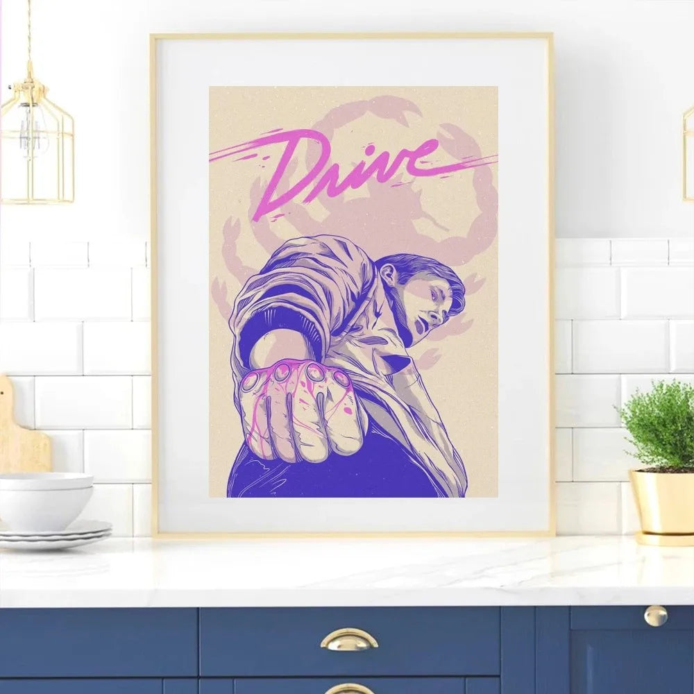 Drive Movie Poster Home Room Decor Livingroom Bedroom Aesthetic Art Wall Painting Stickers