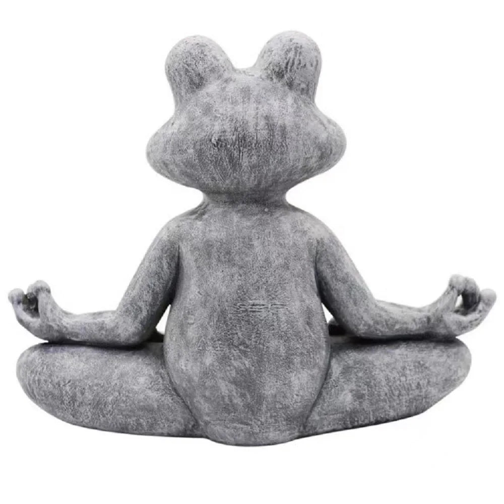 Frog Figurine Resin Zen Yoga Frog Jardin Statue Garden Decoration Outdoor Sculpture Home Decor Indoor Ornaments