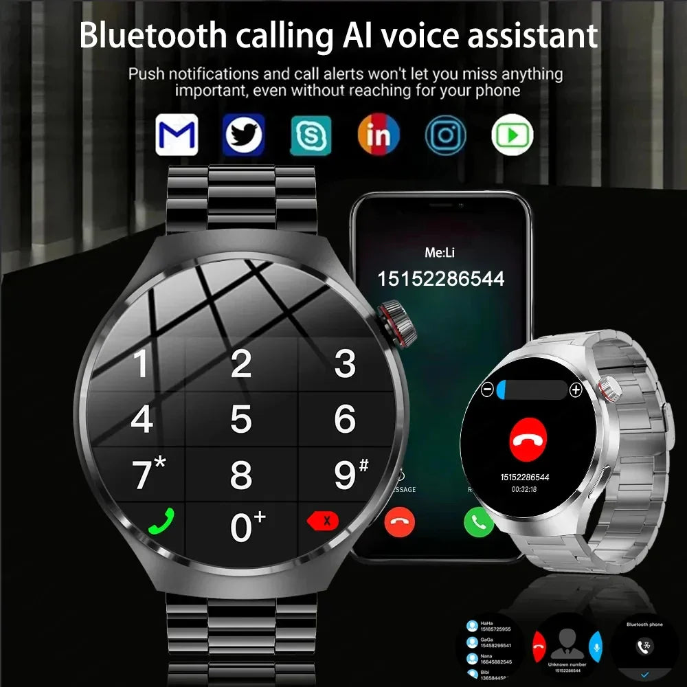 Frendorf | Neue HD AMOLED Multisport IP68 Wasserdichte Herren Smartwatch für IOS Android