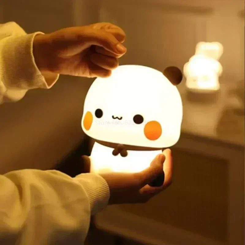 LED Nachtlicht Bär Panda Bubu und Dudu Lampe Niedliche Cartoon Nachtlichter Spielzeug Geschenke Tier Peripherie Schlafzimmer Dekorativ Wohnzimmer