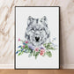 Leinwandbild von Rehen mit Blumen und anderen Tieren ist das beste Geschenk für Freunde und Geliebte