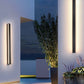 Frendorf | NeroEdge SleekLine Wasserdichte LED Wandleuchte – Moderne Außenlampe in Schwarz