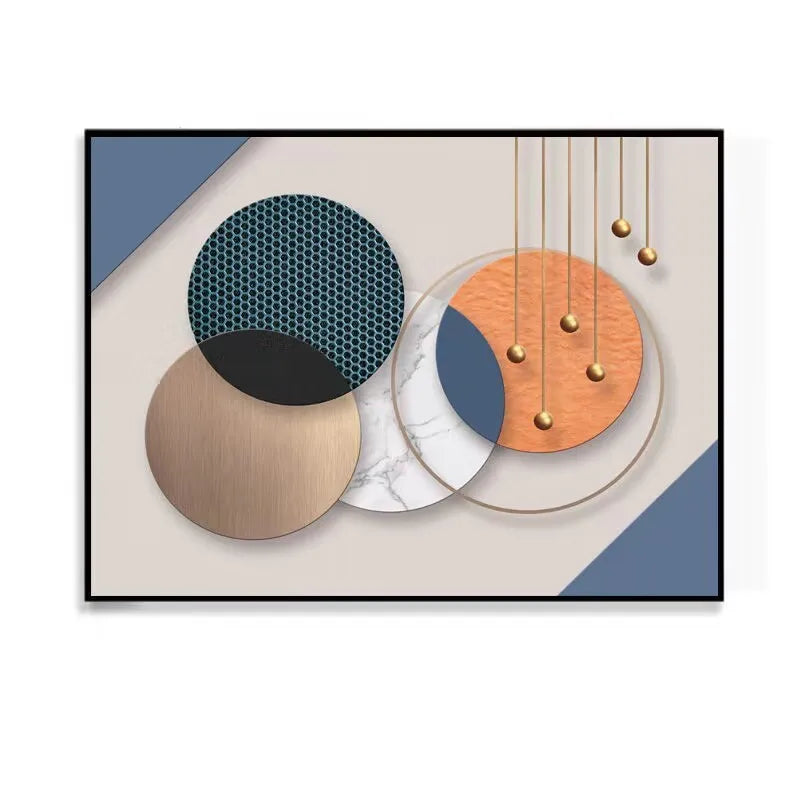 Elektrische Zählerkasten Dekor - Stromschalter Verstecken Abdeckung Wand Leinwand Poster Gemälde 40x30cm - Wohndesign Malerei Dekorativ