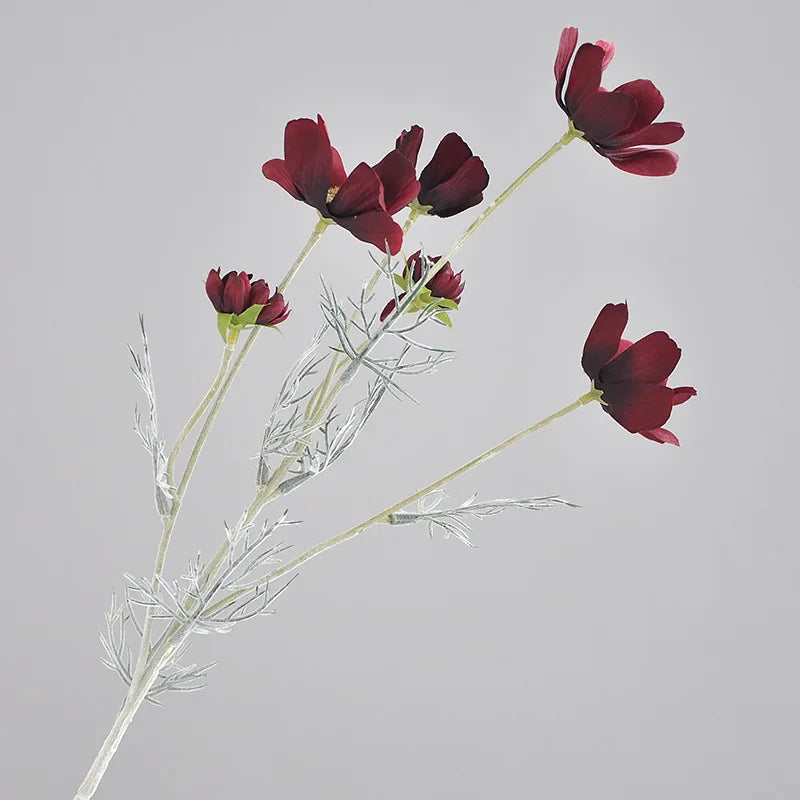 Frendorf | 60 cm Gesang Blume Künstliche Seidenblume – Weiße Cosmos Gänseblümchen für Hochzeit, Weihnachten, Herbst Wohnkultur