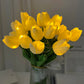 LED-Lampe mit künstlichem Tulpenblumenstrauß perfekt für Geschenke oder als Hochzeitsfeier-Hausdekorationen