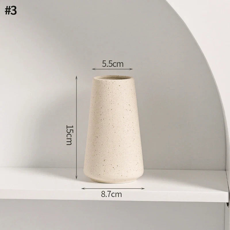 Minimalistische Keramik Blumenvase