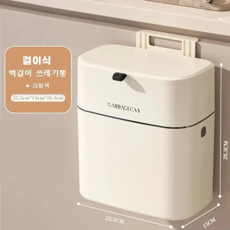 Frendorf | Binoma ClickBox | Klappdeckel-Mülleimer | Hängend & Stehend | Kompakt & Modern