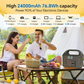 Frendorf | 100W 24.000mAh tragbare Power Station mit LiFePO4-Batterie – PowerGo