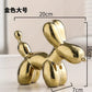 Nordic Keramik Ballon Hund Skulptur Gold Tier Dekorationen Statue Wohnzimmer Ornamente Kreative Desktop Ornament Wohnkultur