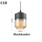 Frendorf | Moderne Glas Pendelleuchte – Retro Deckenlampe für Küche, Esszimmer, Schlafzimmer, Bar, Café und Innendekoration für Tische
