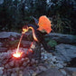 Majestätische feuerspeiende Drachenbrunnenskulptur