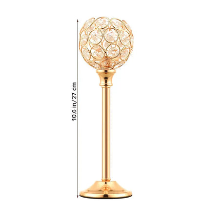 Frendorf | Aurealis Elegance Gold Kerzenhalter | Schmiedeeisen | Hochzeit & Dekoration | Luxuriöse Deko für Zuhause