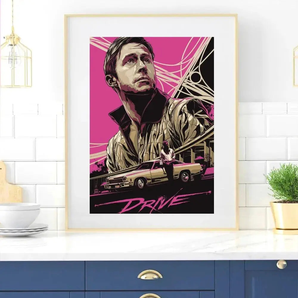 Fahren Film Plakat Zuhause Zimmer Dekor Wohnzimmer Schlafzimmer Ästhetik Kunst Wandmalerei Aufkleber