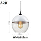 Frendorf | Moderne Glas Pendelleuchte – Retro Deckenlampe für Küche, Esszimmer, Schlafzimmer, Bar, Café und Innendekoration für Tische