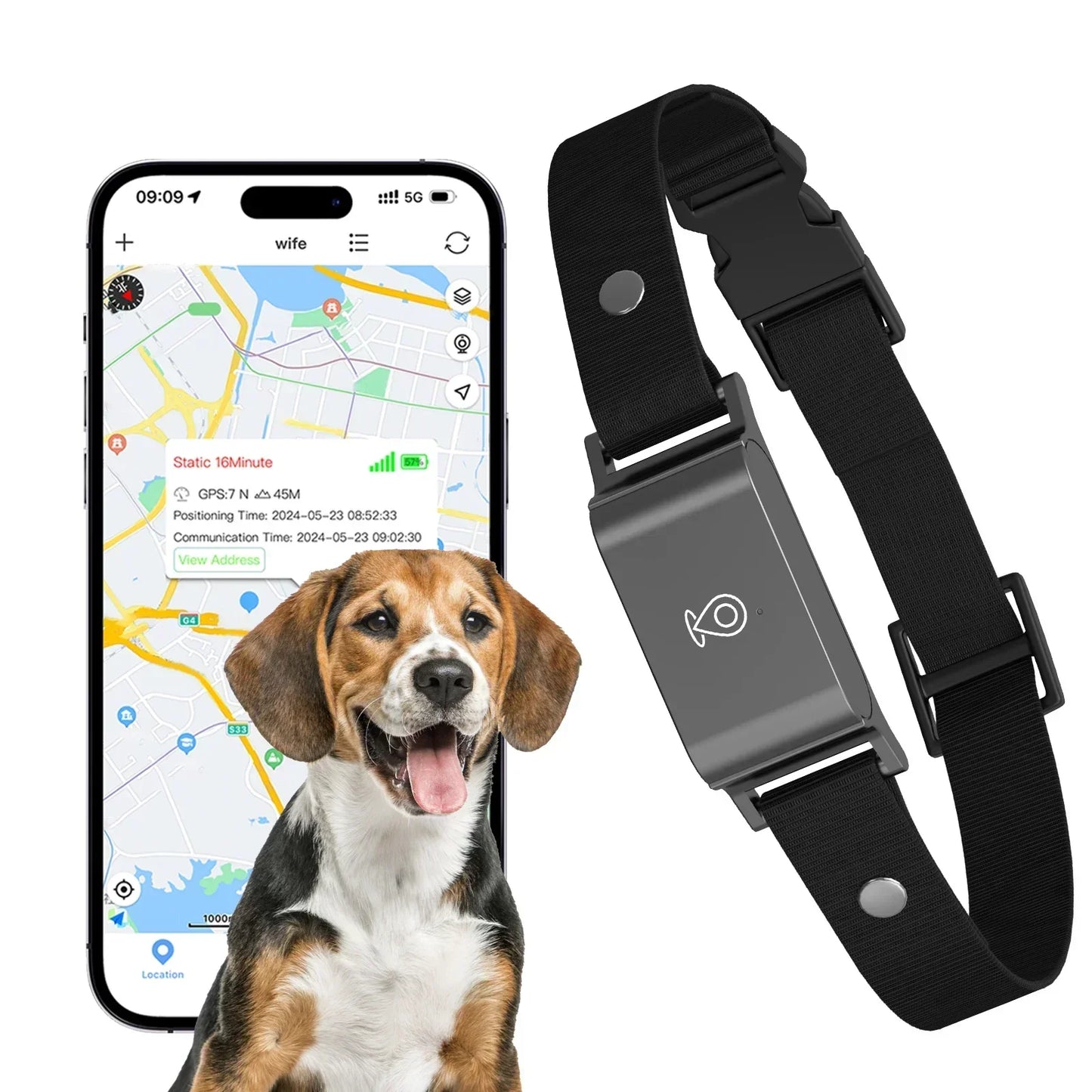 Frendorf | PawGuardian | Wasserdichtes GPS-Halsband für Hunde & Katzen