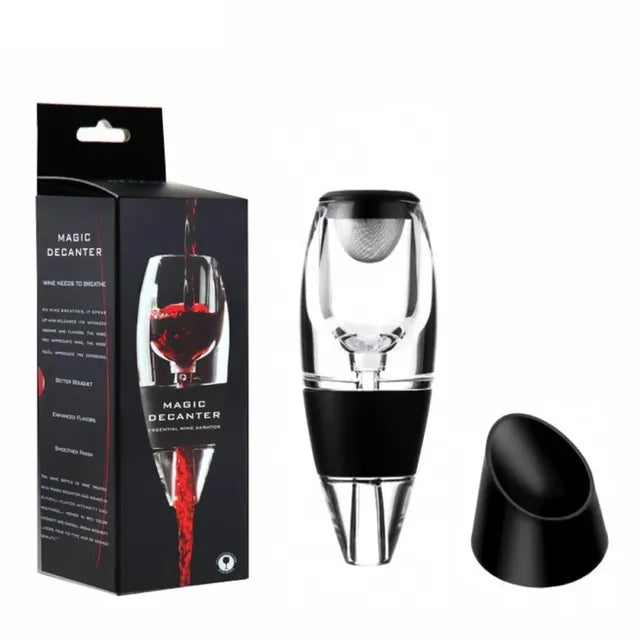 Weinbelüfter, Dekanter, Ausgießer, Set mit Filtern, Luftreiniger, Standdiffusor, Luftbelüfter, Sieb, Belüfter, Wein für die Esszimmerbar