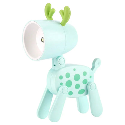Frendorf | GlowBuddy Niedliche LED Nachtlampe | Mini Haustier Design | Hund, Reh & Dinosaurier | Klapp-Tischlampe für Kinderzimmer