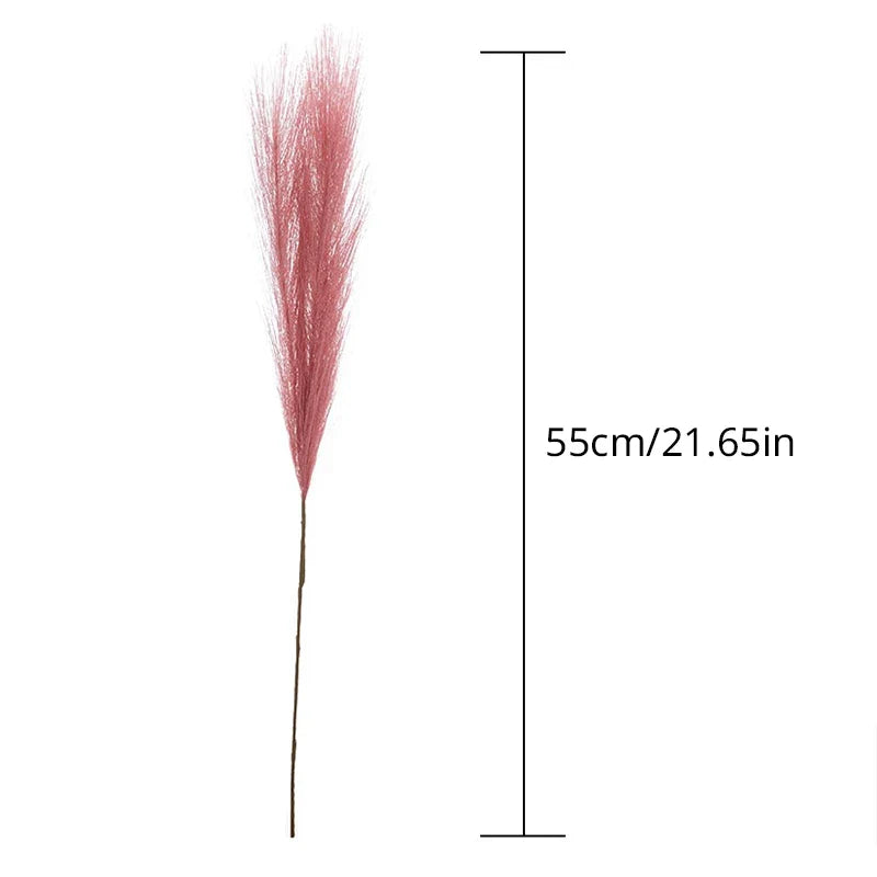 Frendorf | 10 Stück Künstliches Pampasgras – Blaue Fake-Reed-Blumen für Hochzeit, Zuhause, Party und Vasen-Dekoration