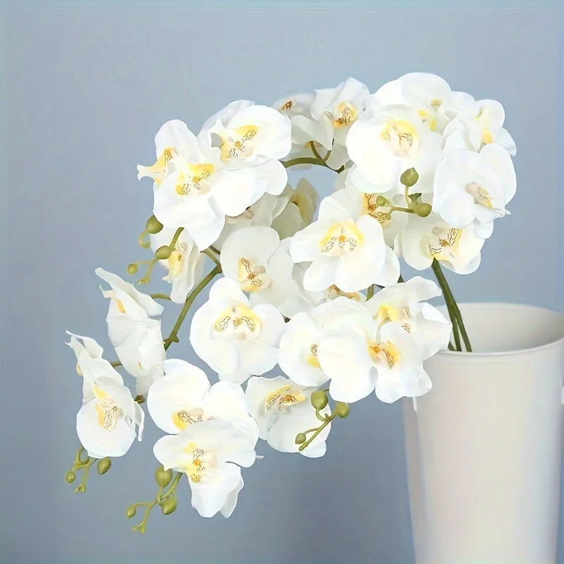 Frendorf | 3 Stück Künstlicher Schmetterlingsorchideenstrauß – 38 Zoll Kunstblumen für Hochzeits-, Zuhause-, Garten- und Partydekorationen