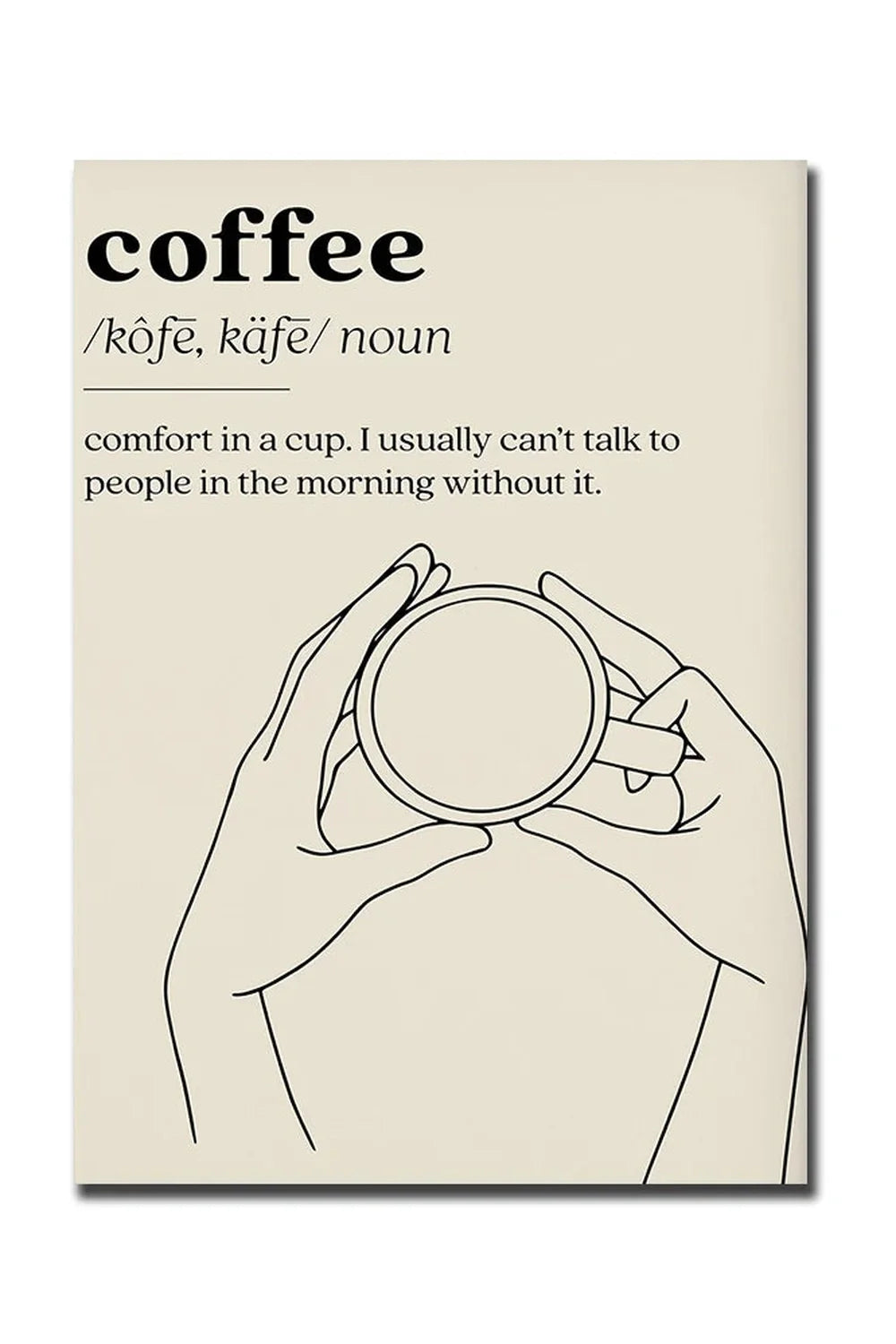 Guten Morgen Kaffee Leinwand Poster