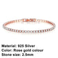 Frendorf | Tennis-Armband – Glänzen Sie mit Attitüde: Eleganz aus Sterlingsilber und Hip-Hop-Flair!