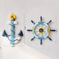 Frendorf | 2PCS Nautische Schiffsrad und Anker Wanddeko