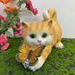 Frendorf | Butterfly Catcher Katze Harz Dekorative Lampe