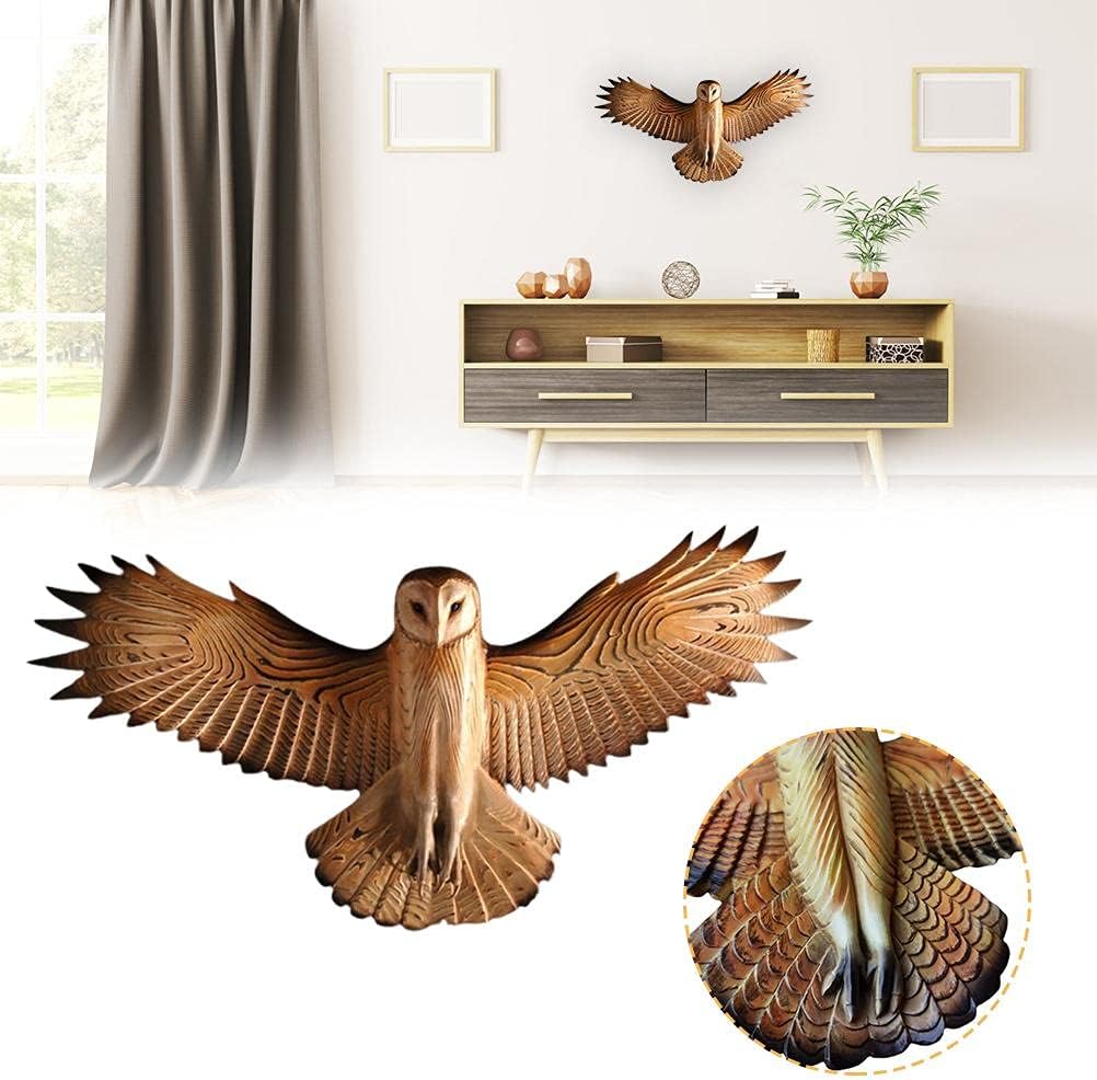 Eulen-Skulptur, Wandkunst, Kunstharz, Kunsthandwerk, Wohnzimmer, Outdoor, Garten, Büro, Heimdekoration, lebendige Eule, Kunsthandwerk, Heimwand-DIY-Dekoration