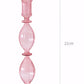 Pink Glass Taper Kerzenhalter