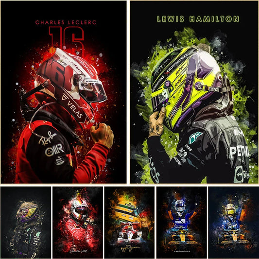 1 Stück Leinwandmalerei Schwarzer Hintergrund Fluoreszierender Helm Rot Gelb Helm Wohnzimmer Dekorationen für Home Luxus Schlafzimmer Kunst