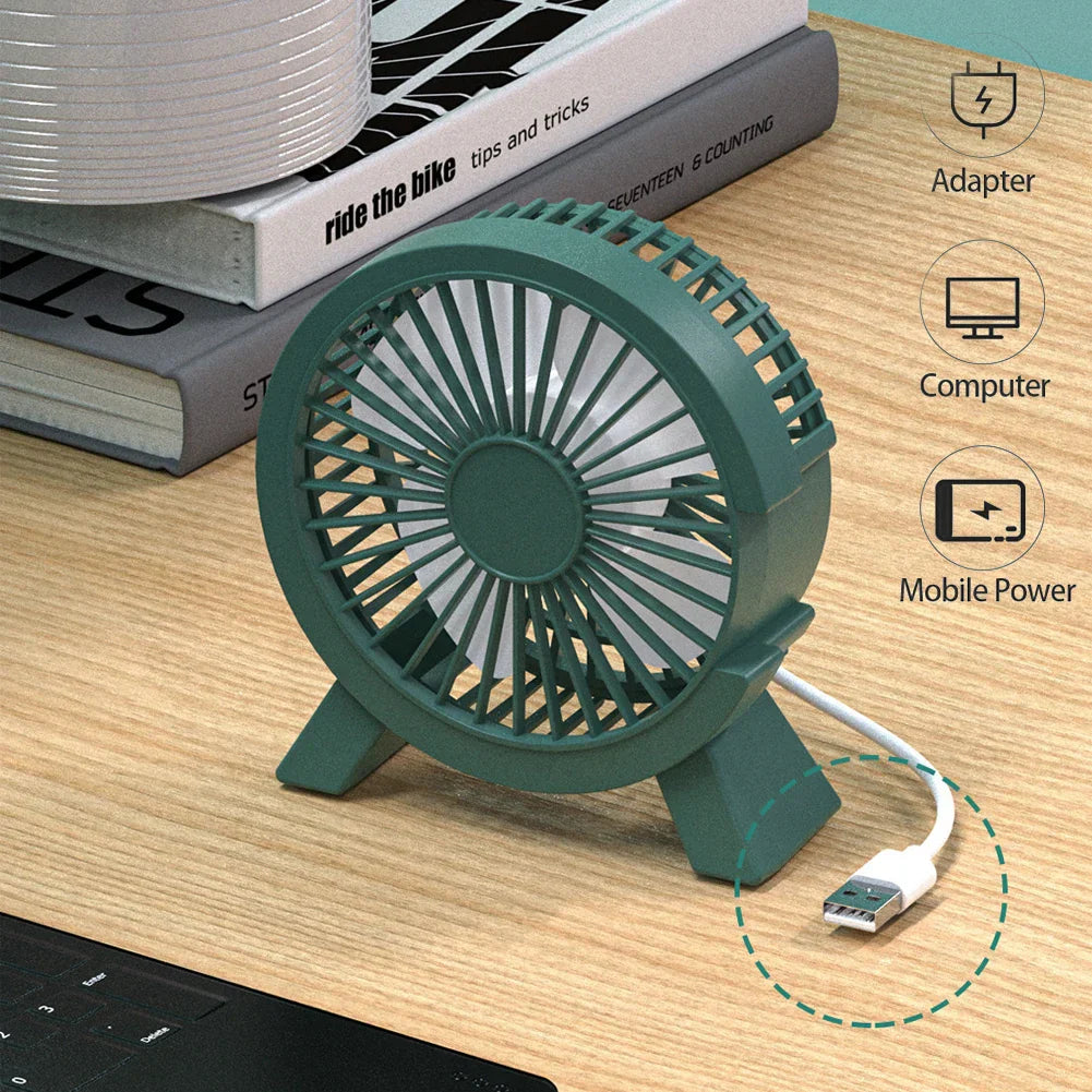 Frendorf | BreezeMax | Mini USB Tischventilator | Leise & Kompakt | Ideal für Büro & Camping