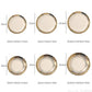 Wavy Nordic Gold Ceramic Retro Dinner Plate