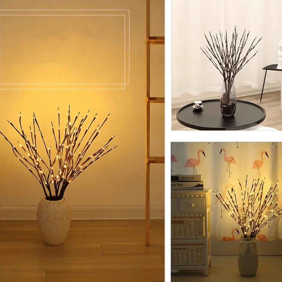 Frendorf | GlowTree LED Zweiglicht | Stimmungsvolles Dekolicht | Flexibel & Kabellos | Natürliche Deko für Zuhause