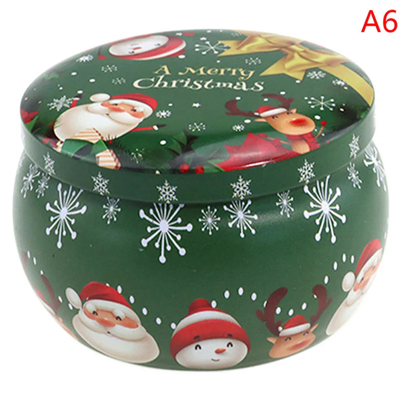 Tragbare Weihnachtsduft Sojawachskerze Dose Geschenkbox