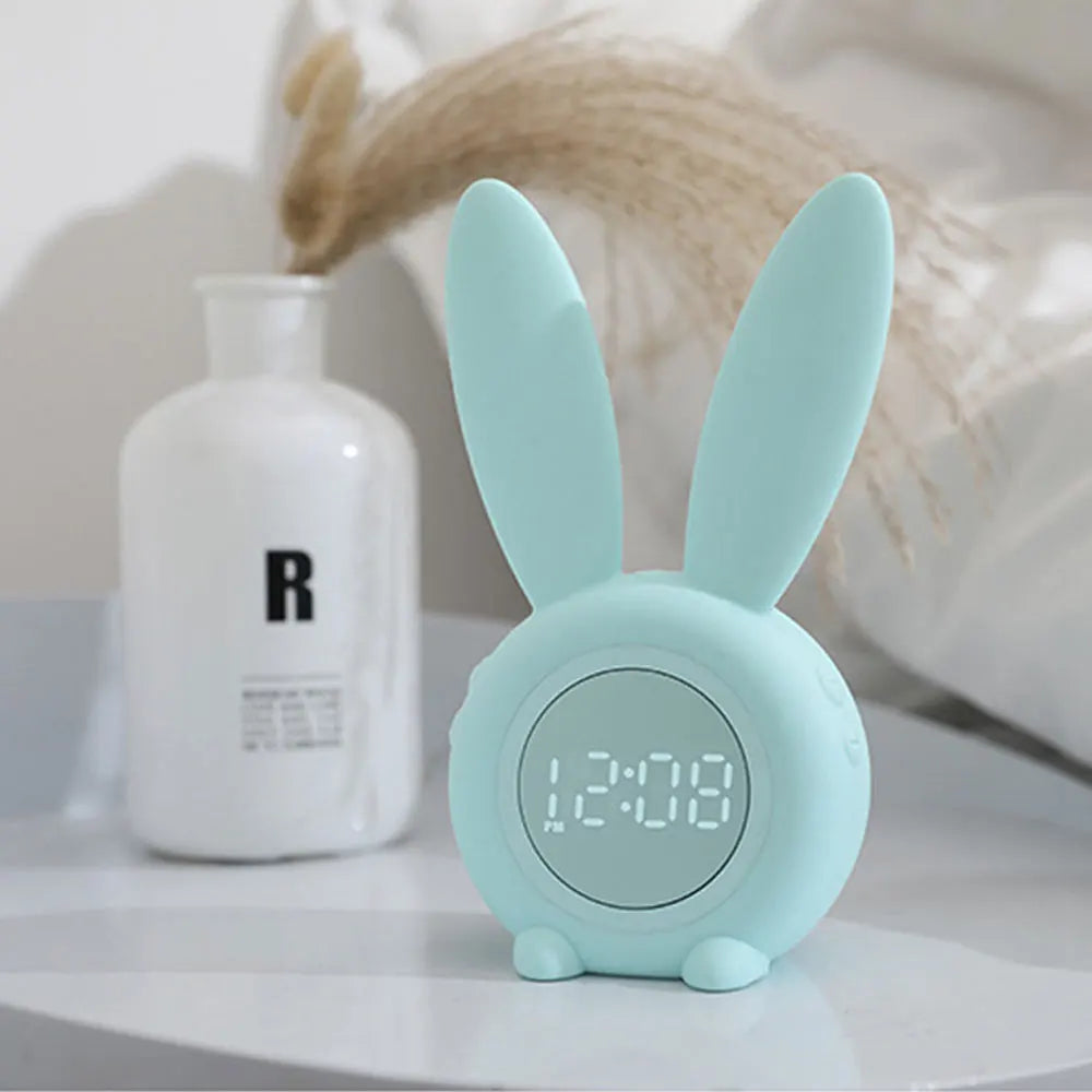 Frendorf | GlowBunny – Süßes Kaninchen-Wecker mit sanftem LED-Licht und Display