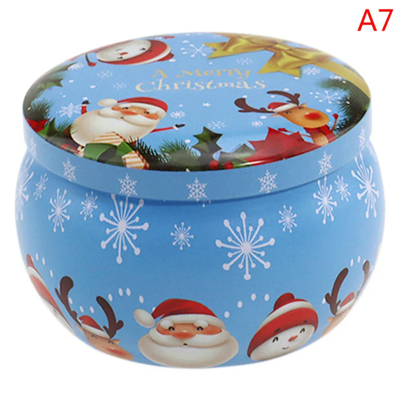 Tragbare Weihnachtsduft Sojawachskerze Dose Geschenkbox