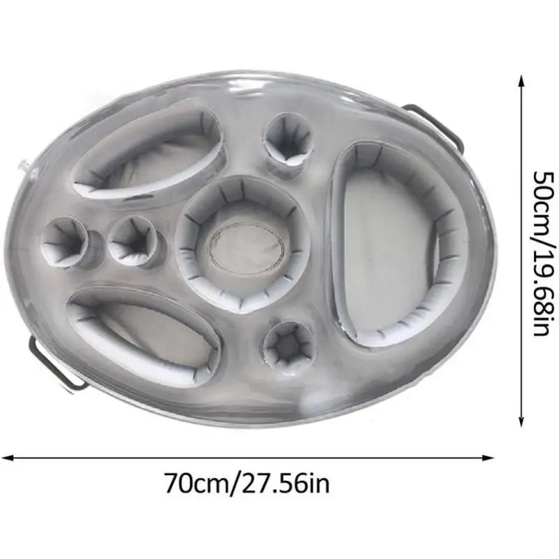 Frendorf | Aufblasbarer Billardtisch – Praktisch für Getränke und Snacks im Wasser